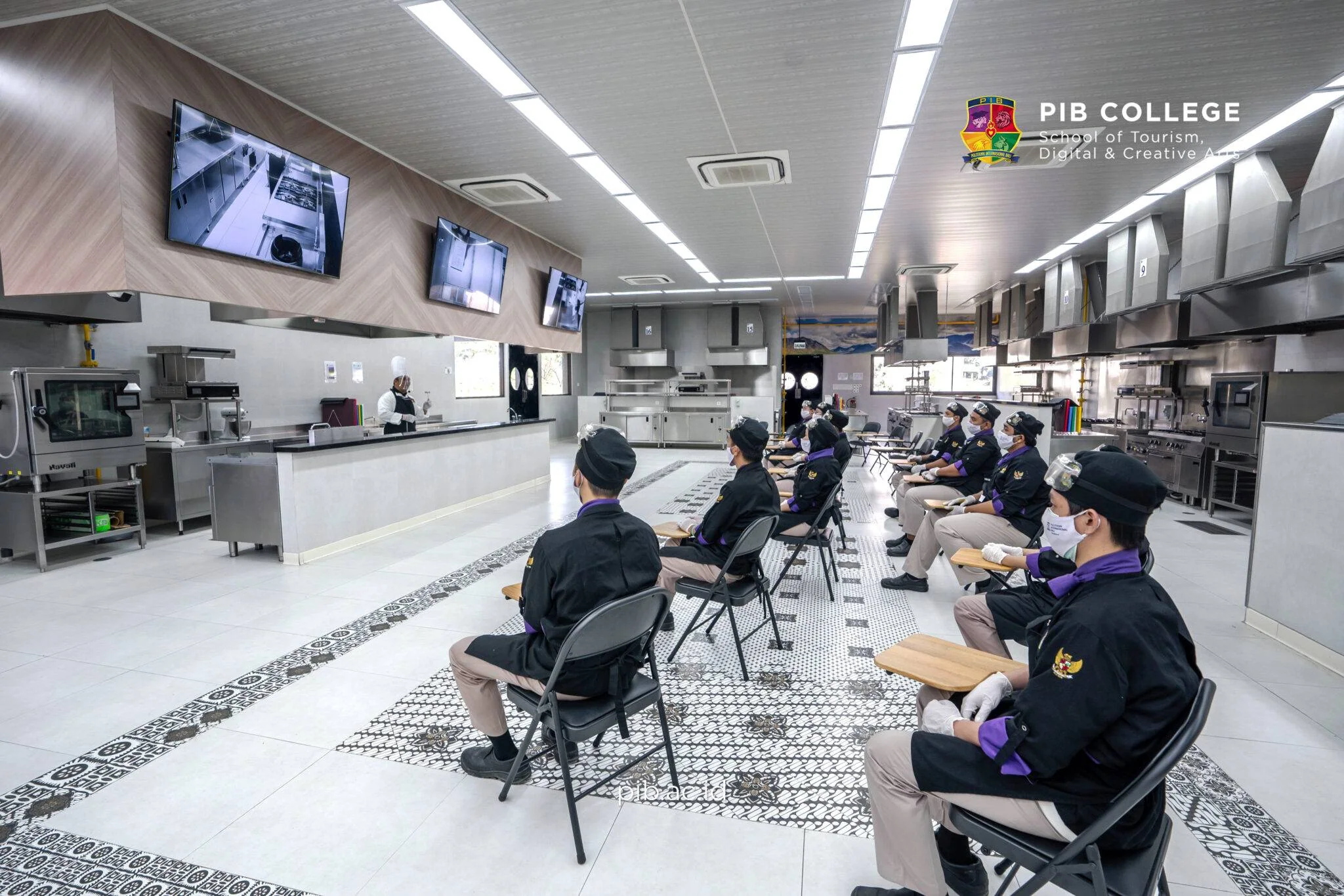 The teaching kitchen used for the Exotic Culinary Arts course at PIB College