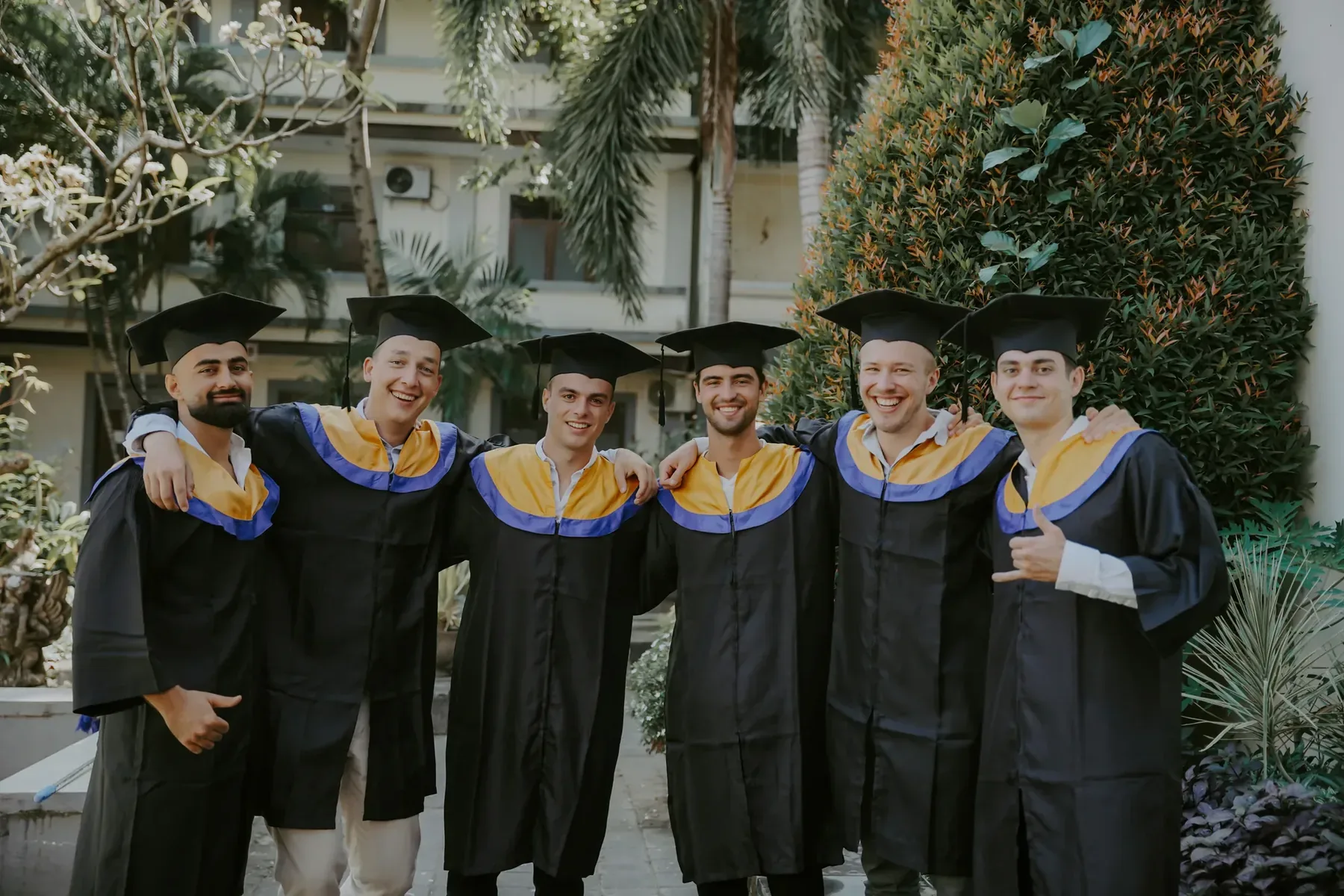 Engineering students at graduation